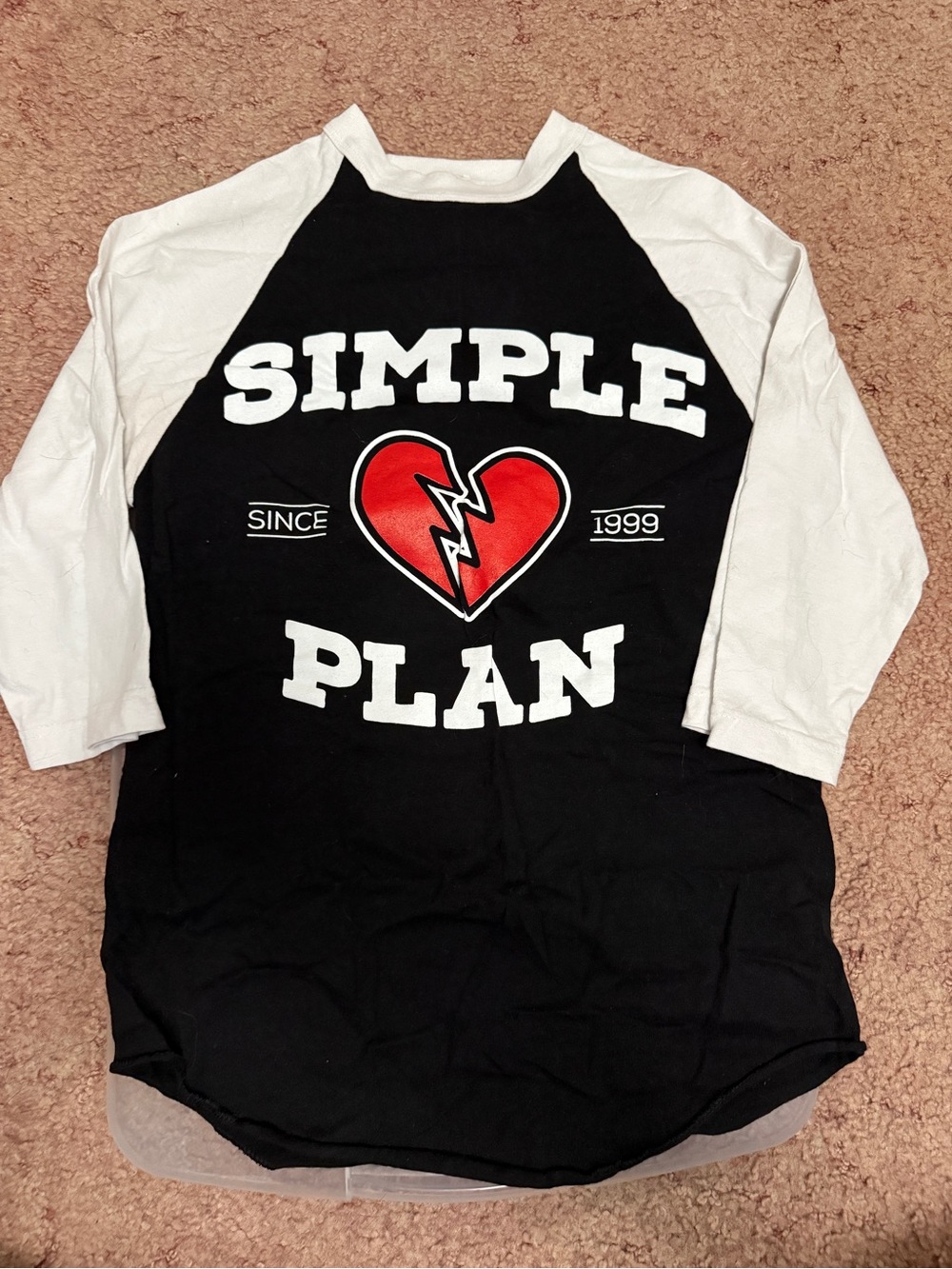 Simple Plan Raglan Baseball Shirt